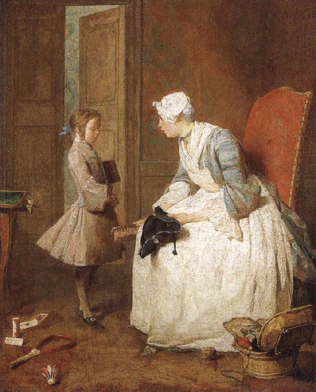 Jean Baptiste Simeon Chardin The gouvernante China oil painting art